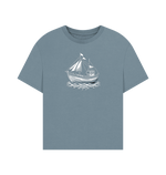 Sail Away Women's Oversized Organic T-Shirt - Loom & Sprout