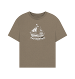 Sail Away Women's Oversized Organic T-Shirt - Loom & Sprout