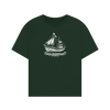 Sail Away Women's Oversized Organic T-Shirt - Evergreen