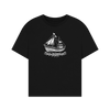 Sail Away Women's Oversized Organic T-Shirt - Black