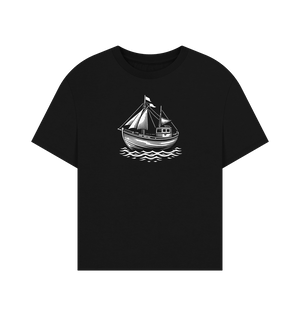 Sail Away Women's Oversized Organic T-Shirt - Loom & Sprout