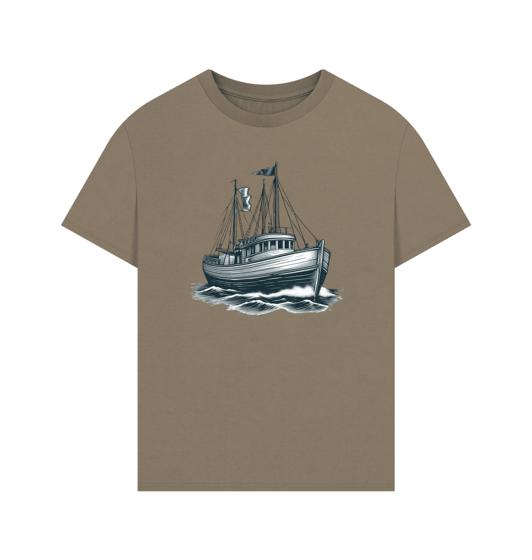 Sailing Boat Men's Oversized Organic T-Shirts - Loom & Sprout