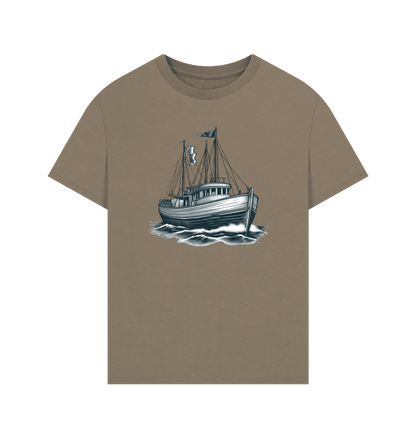 Sailing Boat Men's Oversized Organic T-Shirts - Loom & Sprout