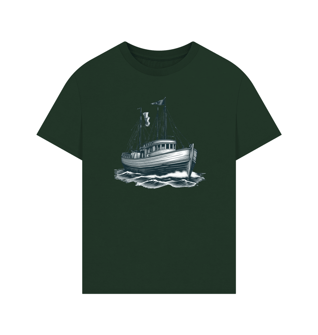 Sailing Boat Men's Oversized Organic T-Shirts - Loom & Sprout