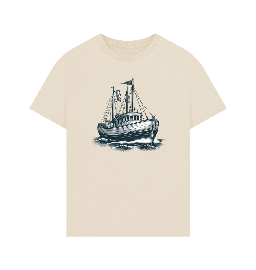 Sailing Boat Men's Oversized Organic T-Shirts - Loom & Sprout