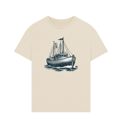 Sailing Boat Men's Oversized Organic T-Shirts - Loom & Sprout