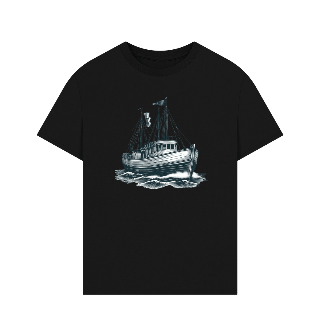 Sailing Boat Men's Oversized Organic T-Shirts - Loom & Sprout