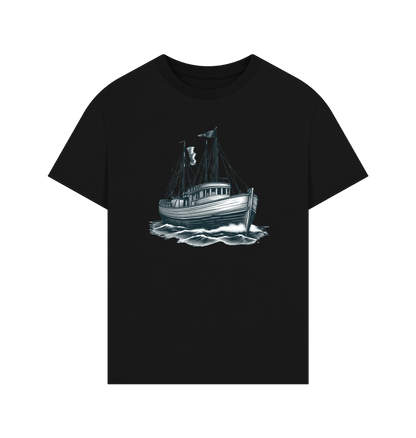Sailing Boat Men's Oversized Organic T-Shirts - Loom & Sprout