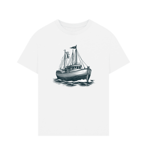 Sailing Boat Men's Oversized Organic T-Shirts - Loom & Sprout