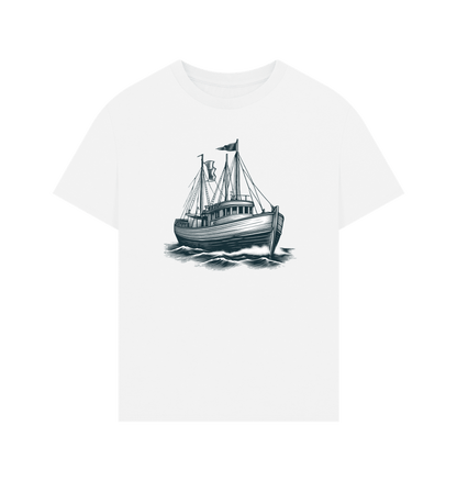 Sailing Boat Men's Oversized Organic T-Shirts - Loom & Sprout