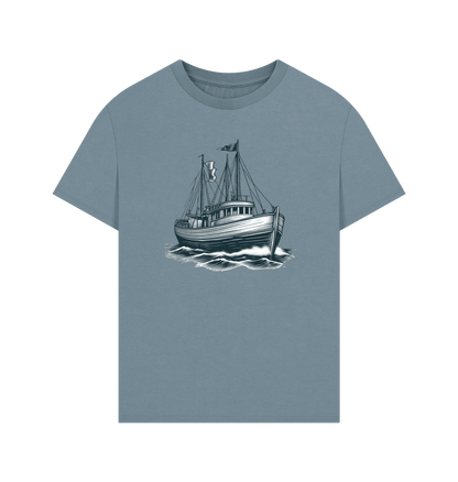 Sailing Boat Men's Oversized Organic T-Shirts - Loom & Sprout