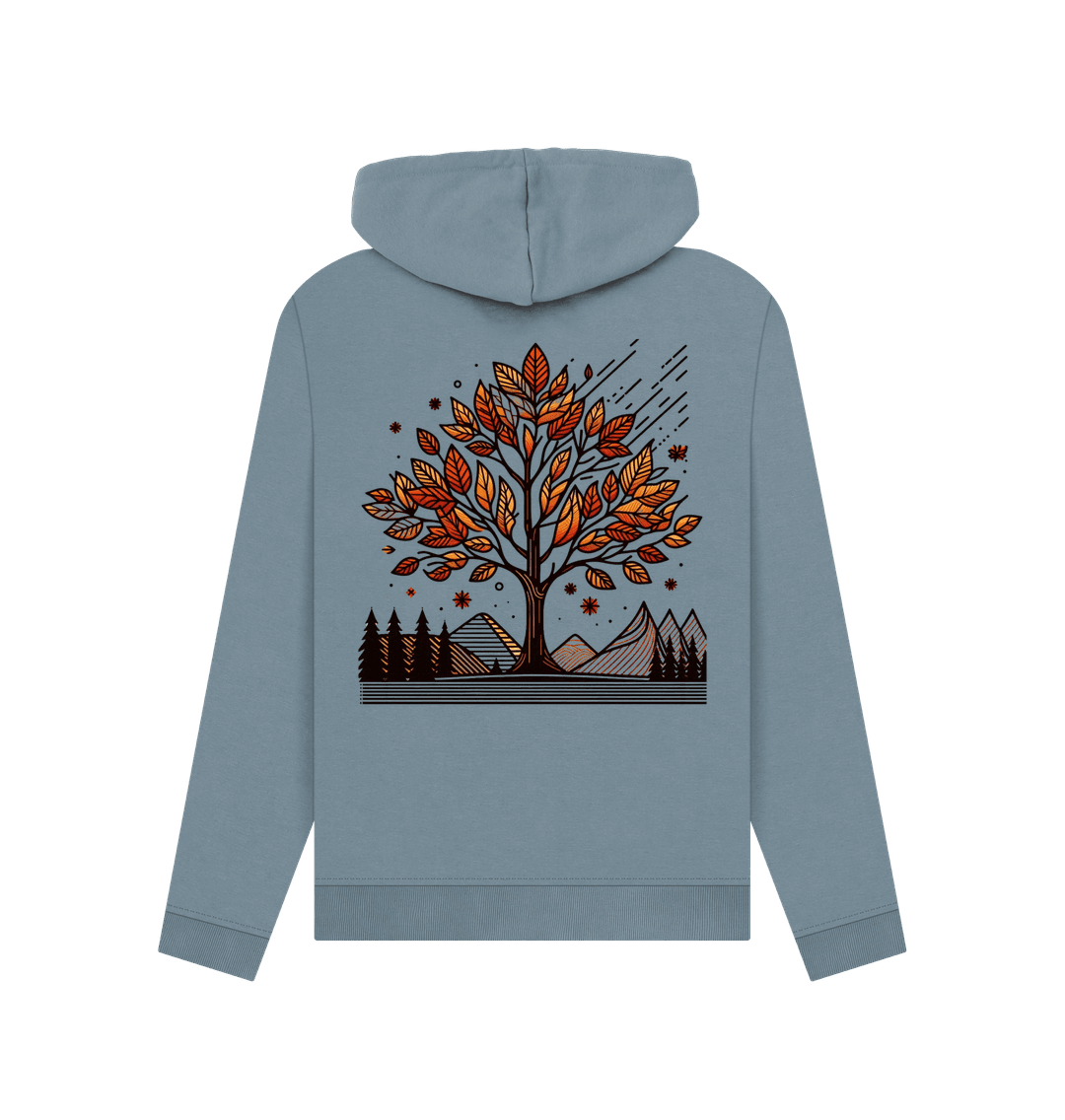Seasons Leaves Women's Pullover Organic Hoodie - Loom & Sprout
