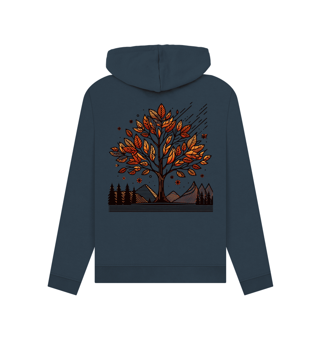 Seasons Leaves Women's Pullover Organic Hoodie - Loom & Sprout