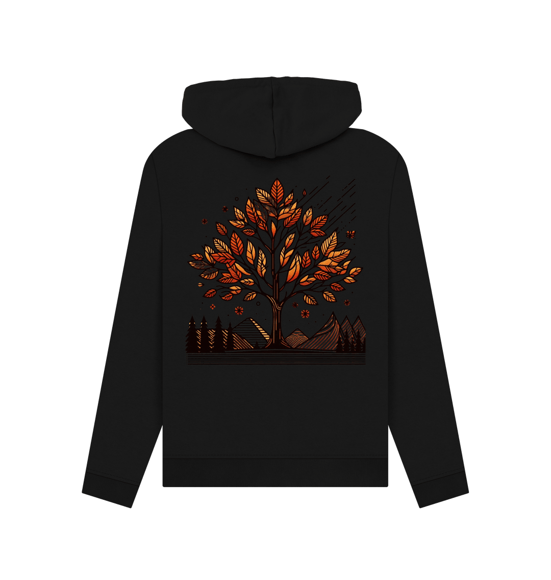 Seasons Leaves Women's Pullover Organic Hoodie - Loom & Sprout