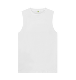 White Men's Organic Cotton Vest