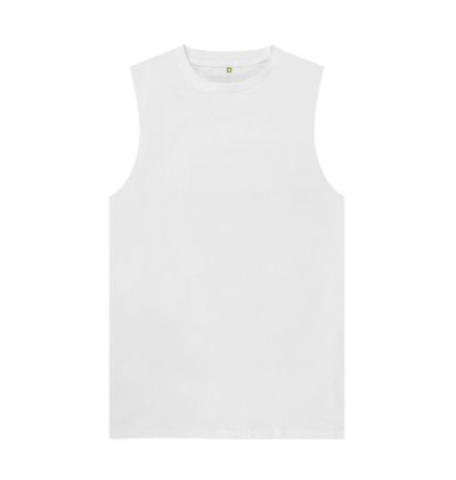 White Men's Organic Cotton Vest