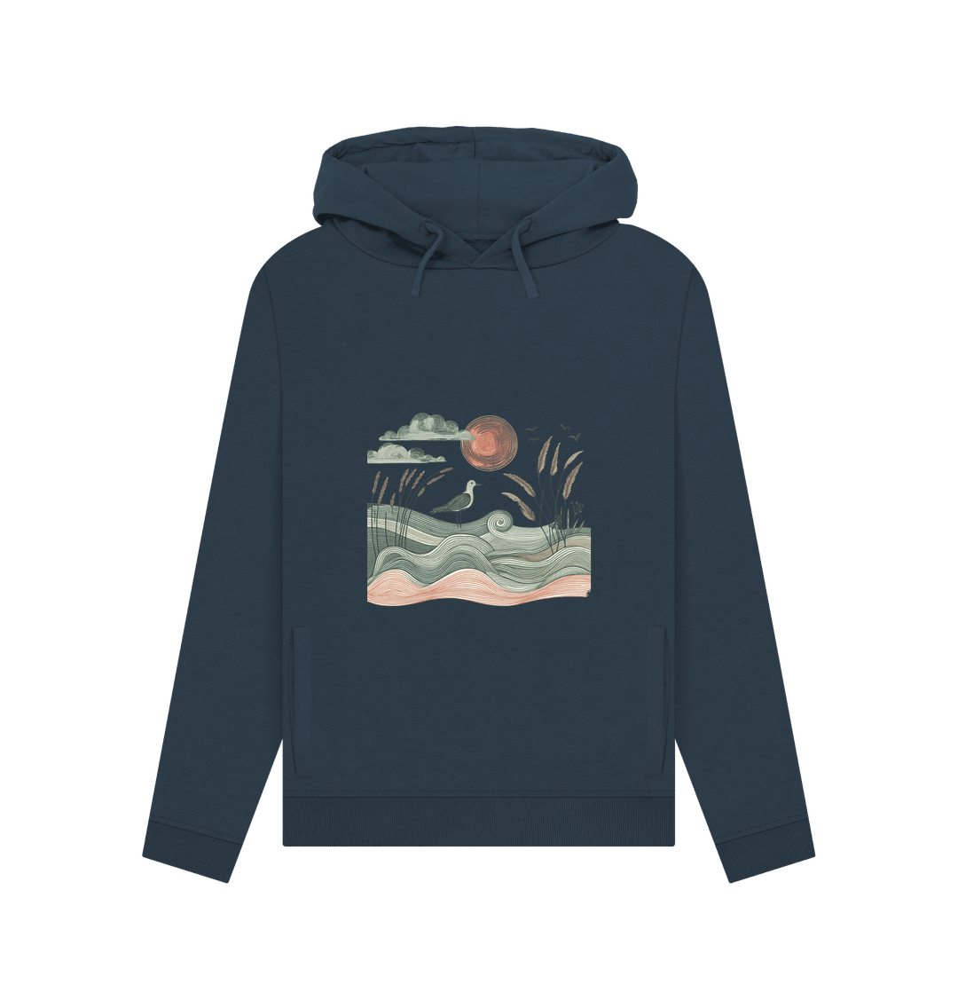 Sun and Birds Women's Pullover Organic Hoodie - Loom & Sprout