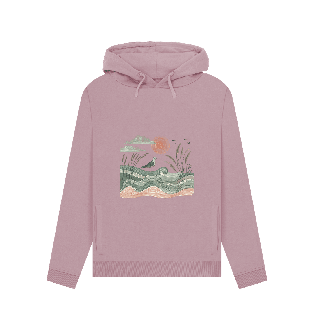 Sun and Birds Women's Pullover Organic Hoodie - Loom & Sprout