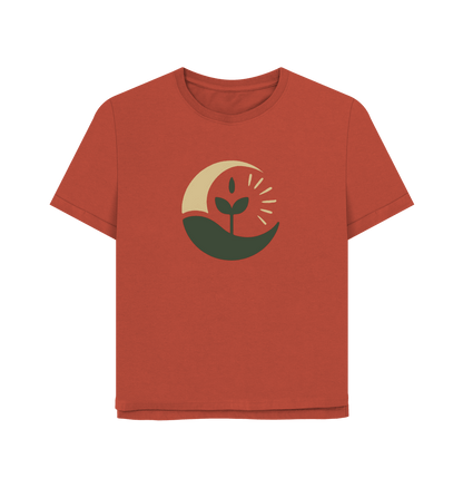 Sunrise Sprout Women's Relax Fit Organic T-shirt - Loom & Sprout