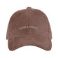 Sustainable Organic Cord Baseball Cap | Minimalist L&S Embroidery - Loom & Sprout