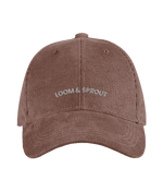 Sustainable Organic Cord Baseball Cap | Minimalist L&S Embroidery - Loom & Sprout
