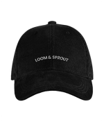 Sustainable Organic Cord Baseball Cap | Minimalist L&S Embroidery - Loom & Sprout