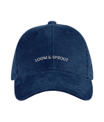 Sustainable Organic Cord Baseball Cap | Minimalist L&S Embroidery - Loom & Sprout