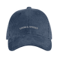 Sustainable Organic Cord Baseball Cap | Minimalist L&S Embroidery - Loom & Sprout