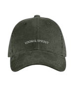Sustainable Organic Cord Baseball Cap | Minimalist L&S Embroidery - Loom & Sprout