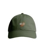 Sustainable Organic Cotton 6 - Panel Cap | Minimalist Bee Embroidery - Loom & Sprout