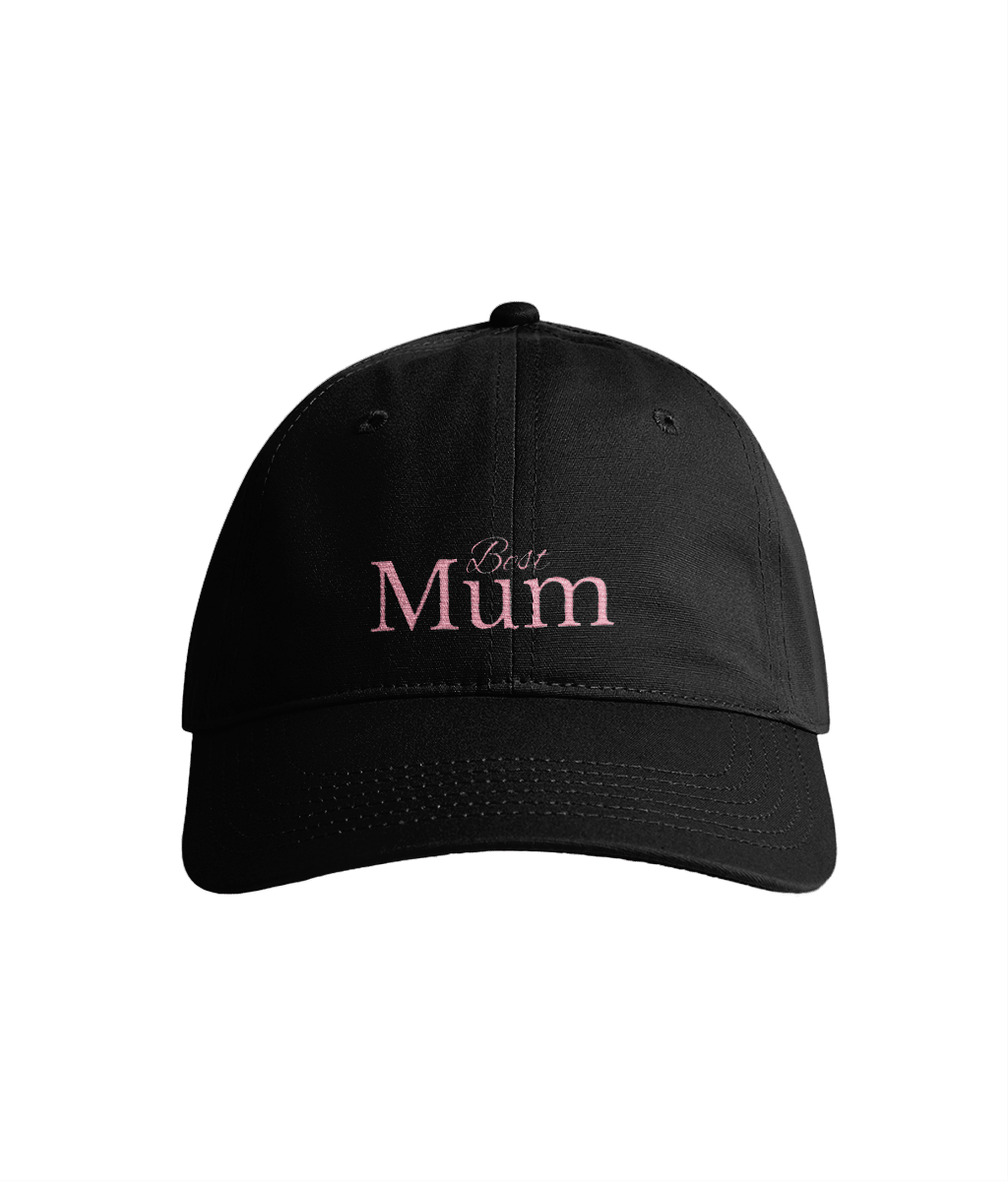 Sustainable Organic Cotton 6 - Panel Cap | Minimalist Best Mum Embroidery - Loom & Sprout