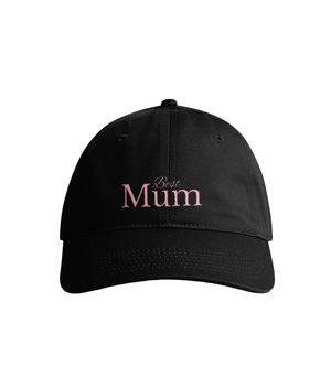 Sustainable Organic Cotton 6 - Panel Cap | Minimalist Best Mum Embroidery - Loom & Sprout