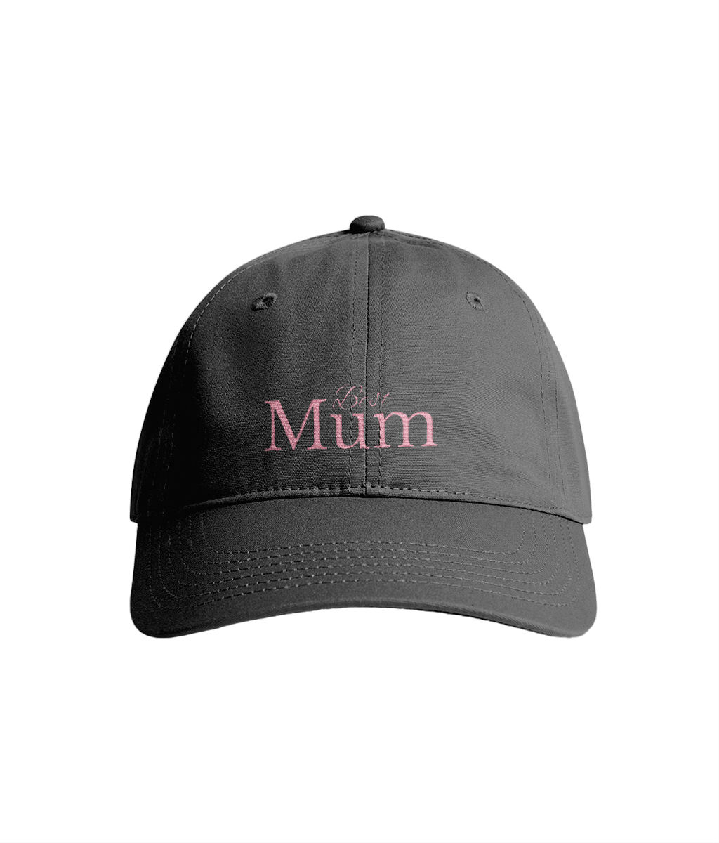 Sustainable Organic Cotton 6 - Panel Cap | Minimalist Best Mum Embroidery - Loom & Sprout