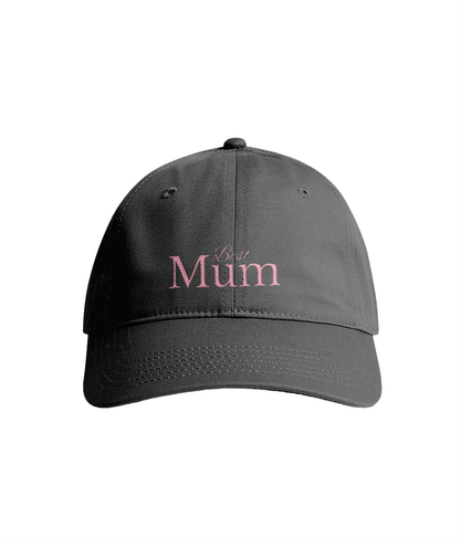 Sustainable Organic Cotton 6 - Panel Cap | Minimalist Best Mum Embroidery - Loom & Sprout