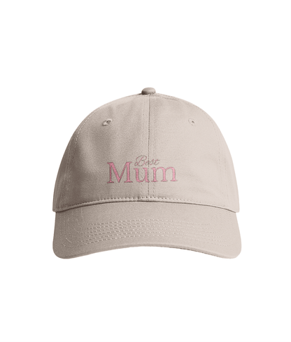 Sustainable Organic Cotton 6 - Panel Cap | Minimalist Best Mum Embroidery - Loom & Sprout