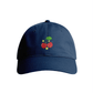 Sustainable Organic Cotton 6 - Panel Cap | Minimalist Cherry Embroidery - Loom & Sprout