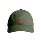 Sustainable Organic Cotton 6 - Panel Cap | Minimalist Cherry Embroidery - Loom & Sprout