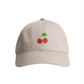 Sustainable Organic Cotton 6 - Panel Cap | Minimalist Cherry Embroidery - Loom & Sprout