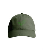 Sustainable Organic Cotton 6 - Panel Cap | Minimalist Leaf Embroidered Hat - Loom & Sprout