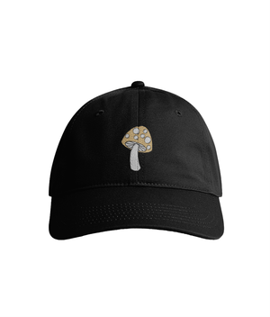 Sustainable Organic Cotton 6 - Panel Cap | Minimalist Mushroom Embroider - Loom & Sprout
