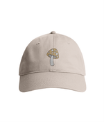 Sustainable Organic Cotton 6 - Panel Cap | Minimalist Mushroom Embroider - Loom & Sprout