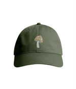 Sustainable Organic Cotton 6 - Panel Cap | Minimalist Mushroom Embroider - Loom & Sprout