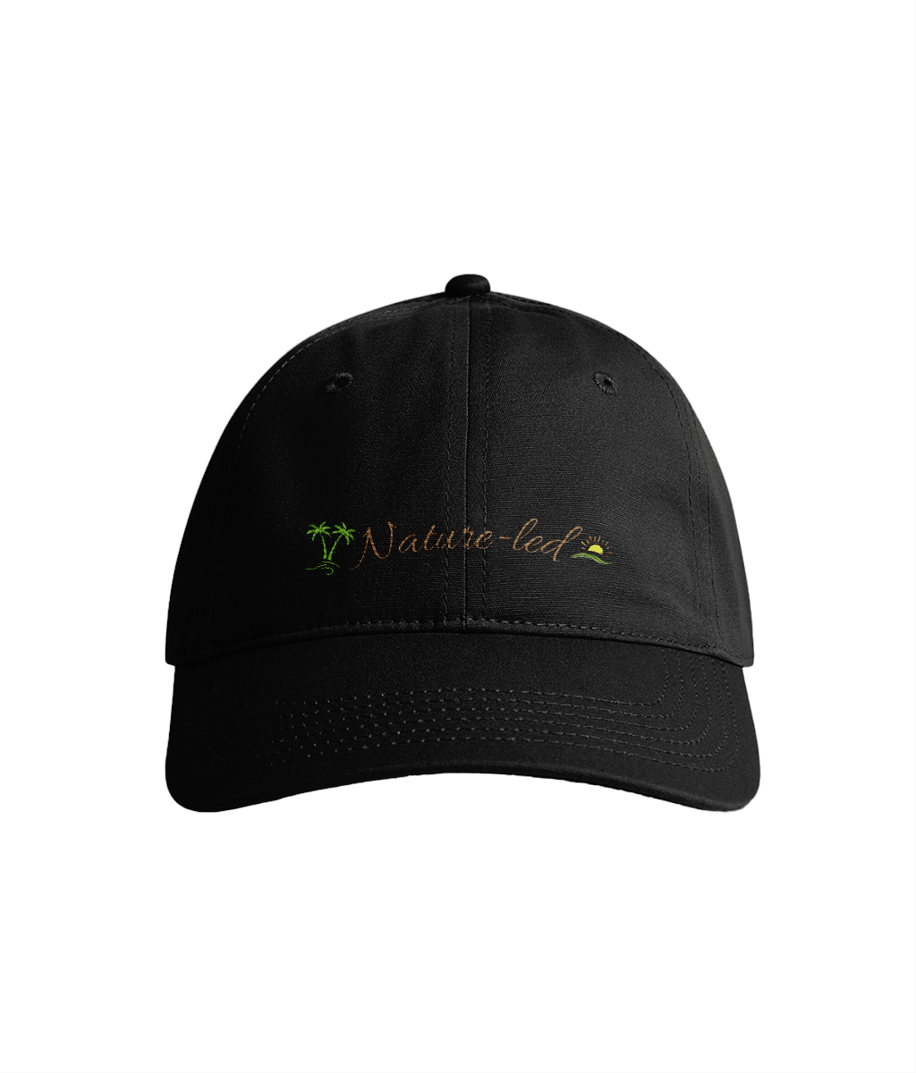 Sustainable Organic Cotton 6 - Panel Cap | Minimalist Nature - led Embroidery - Loom & Sprout