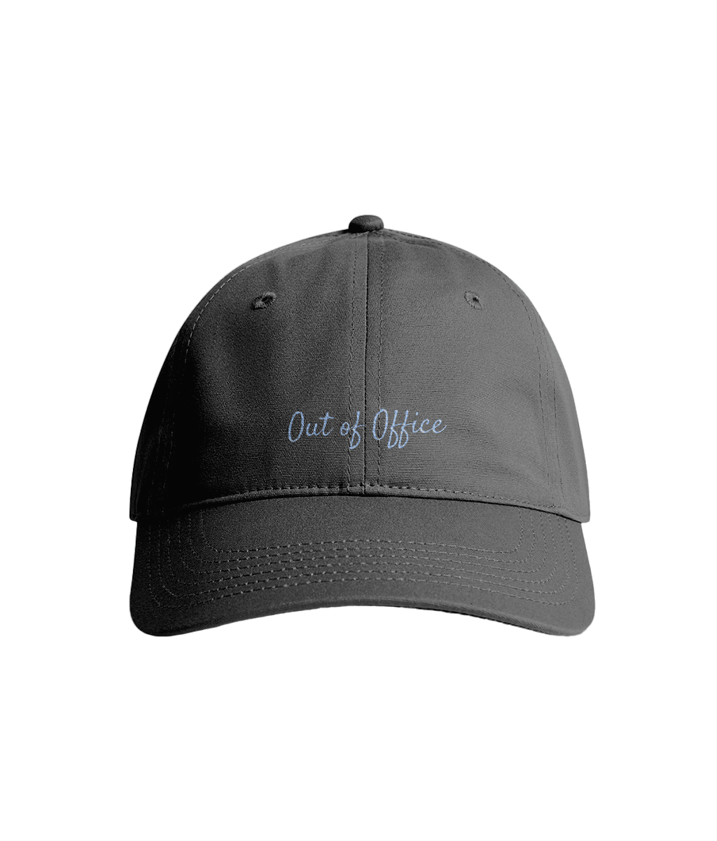 Sustainable Organic Cotton 6 - Panel Cap | Minimalist out of office Embroidery - Loom & Sprout
