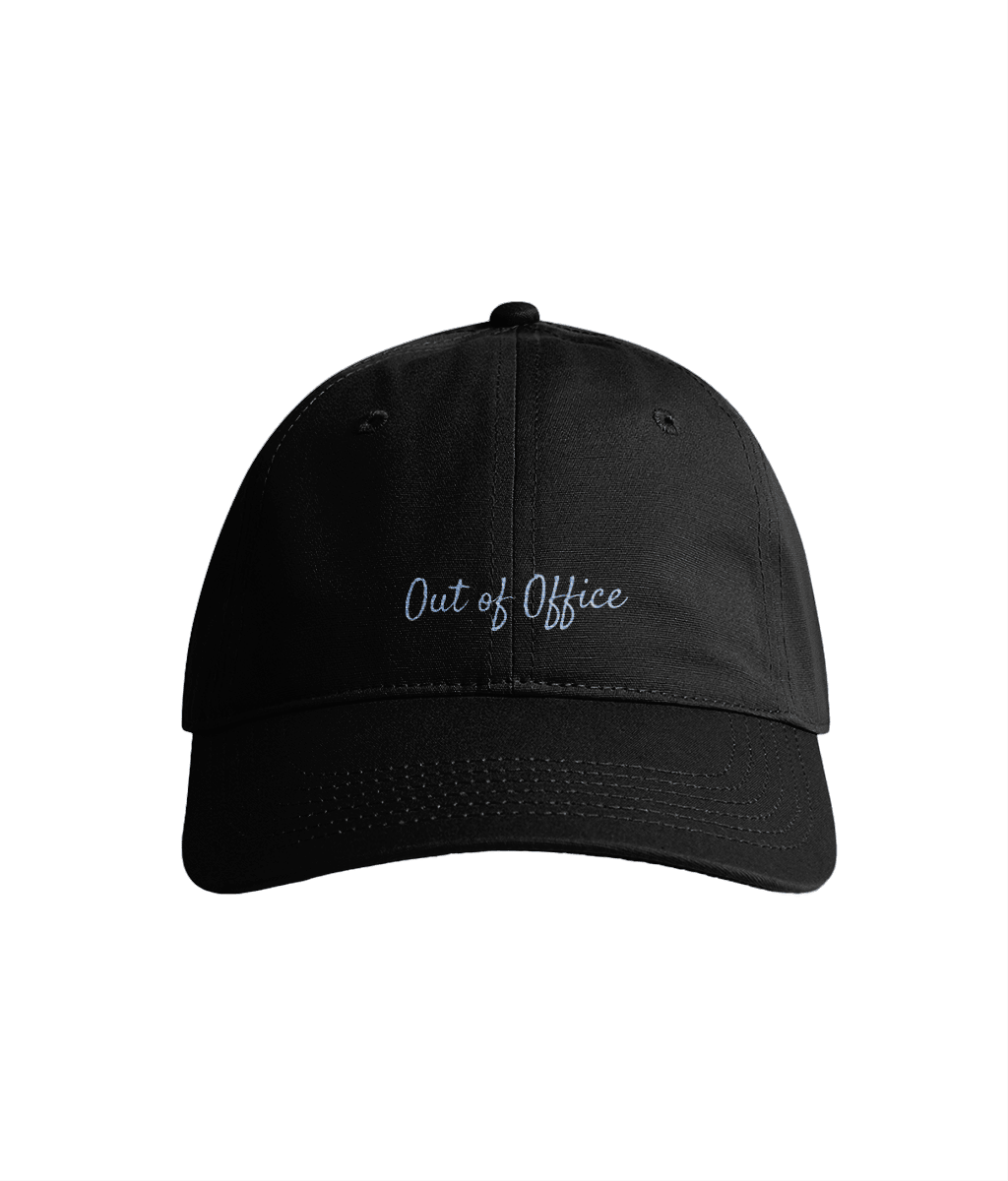 Sustainable Organic Cotton 6 - Panel Cap | Minimalist out of office Embroidery - Loom & Sprout