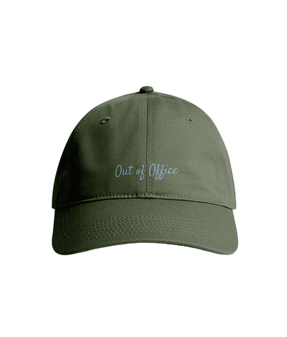 Sustainable Organic Cotton 6 - Panel Cap | Minimalist out of office Embroidery - Loom & Sprout