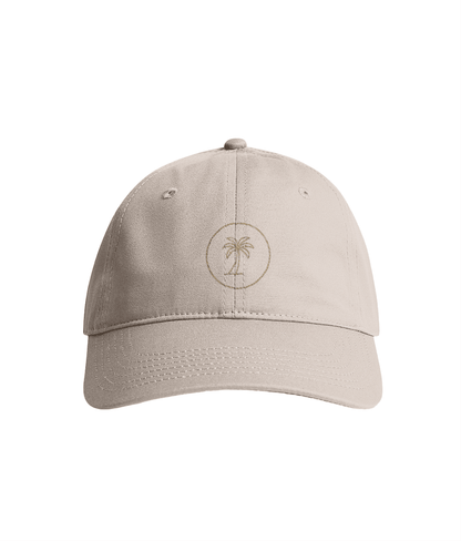 Sustainable Organic Cotton 6 - Panel Cap | Minimalist Palm Embroidery - Loom & Sprout