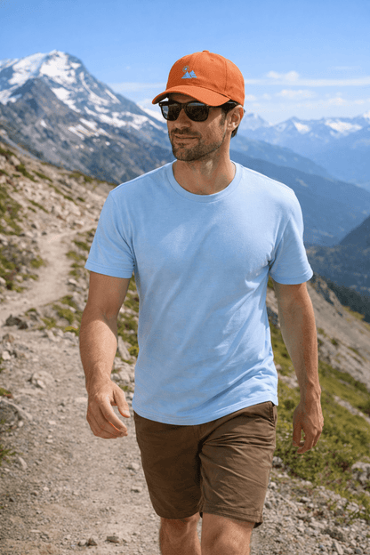Sustainable Organic Cotton 6 - Panel Cap | Minimalist Sun Embroidery - Loom & Sprout