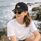 Sustainable Organic Cotton 6 - Panel Cap | Minimalist Sun Mountain Embroidery - Loom & Sprout