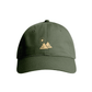 Sustainable Organic Cotton 6 - Panel Cap | Minimalist Sun Mountain Embroidery - Loom & Sprout